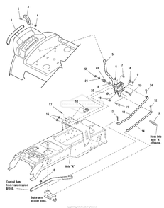 Controls Group - Cruise Control Diagram and Parts List for 107250070 (2691088-00)(2012) Briggs and Stratton Lawn Tractor